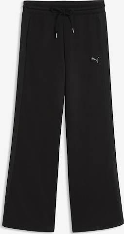Wide Leg Pantalon de sport 'Her' PUMA en noir : devant
