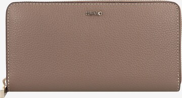 HUGO Wallet in Brown: front