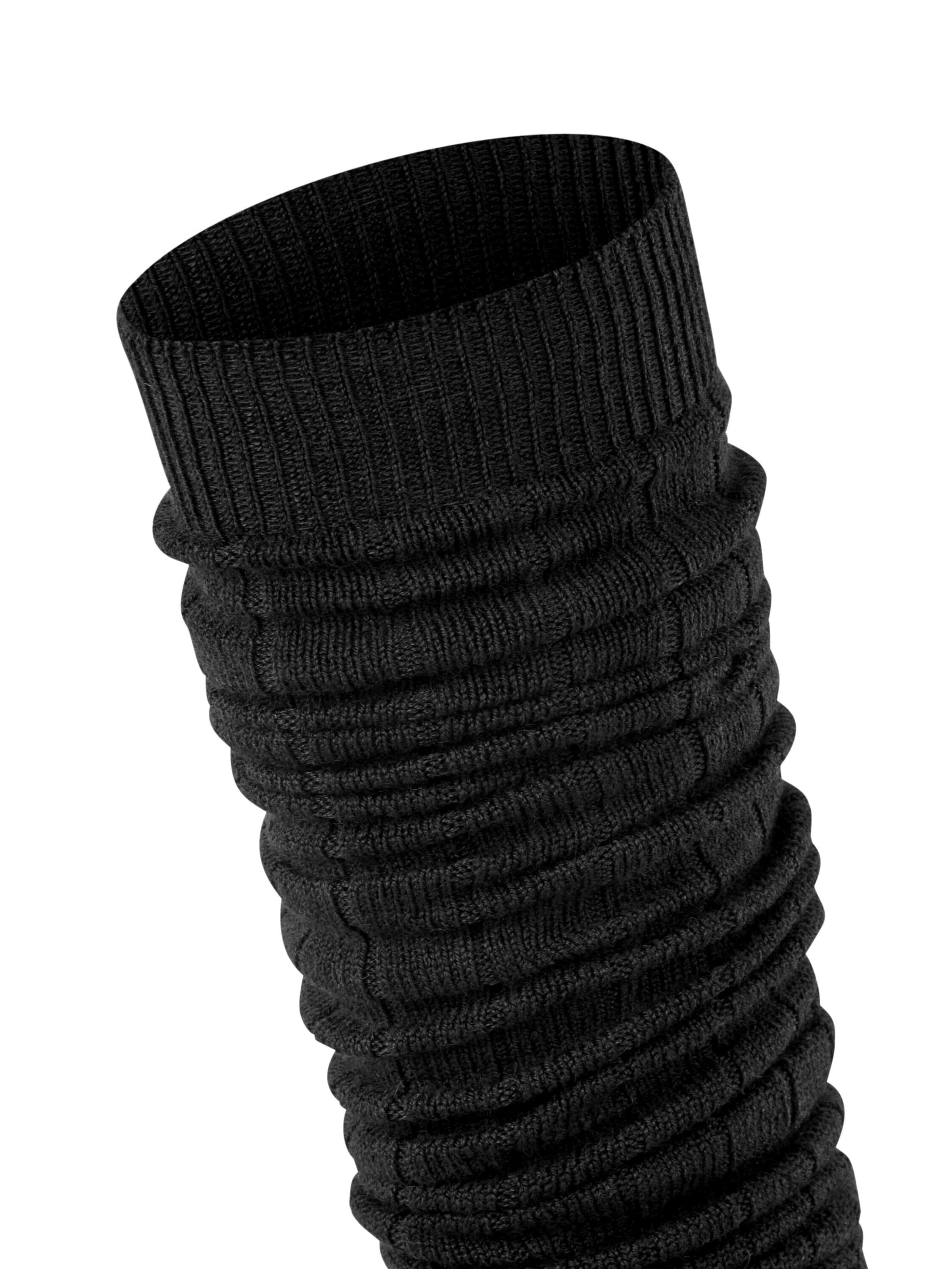 ESPRIT Leg Warmers 'Rib' in Black