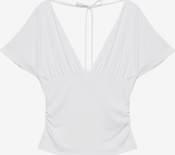 Pull&Bear T-Shirt in Weiß: Vorderseite