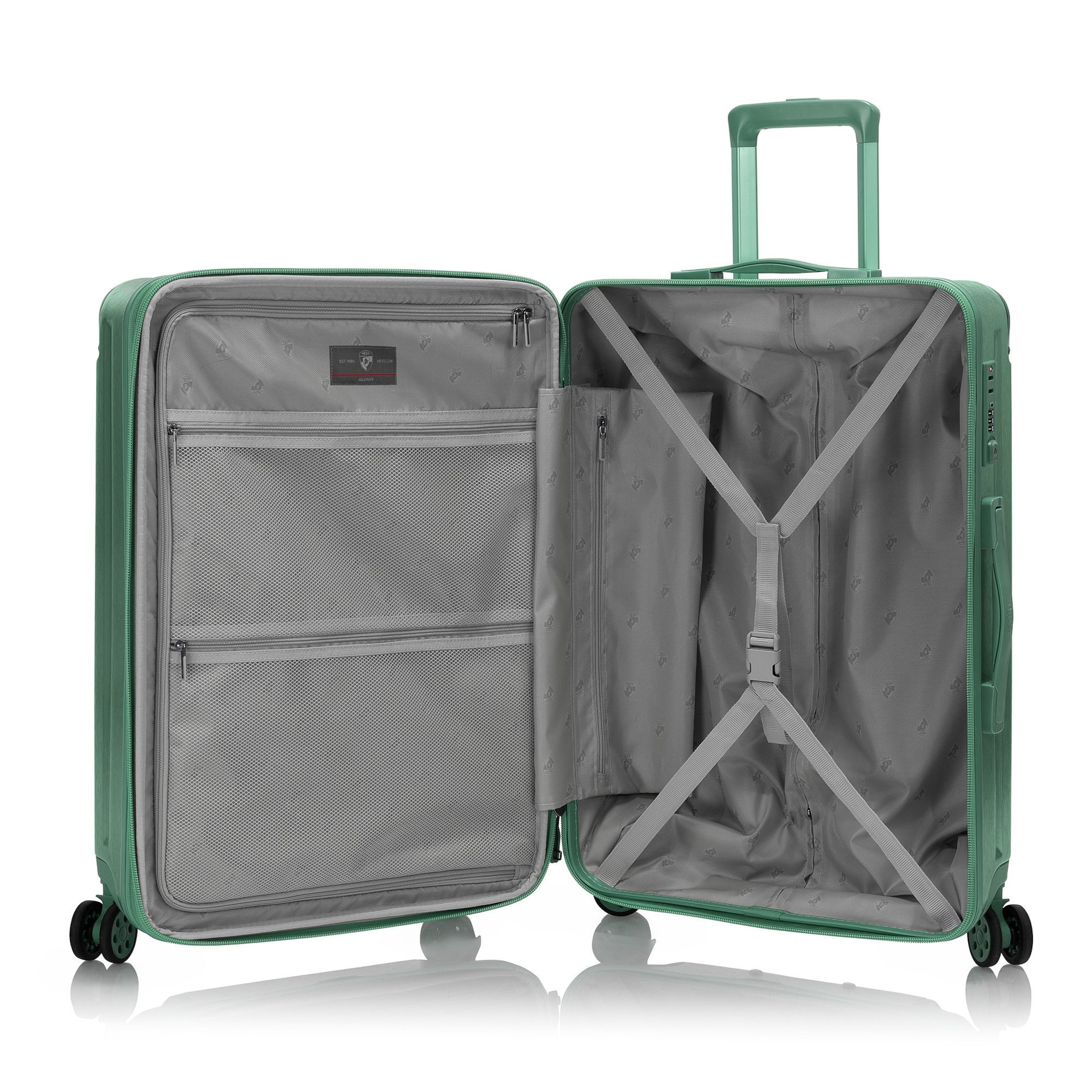 Heys Suitcase Set 'Alumix' in Green