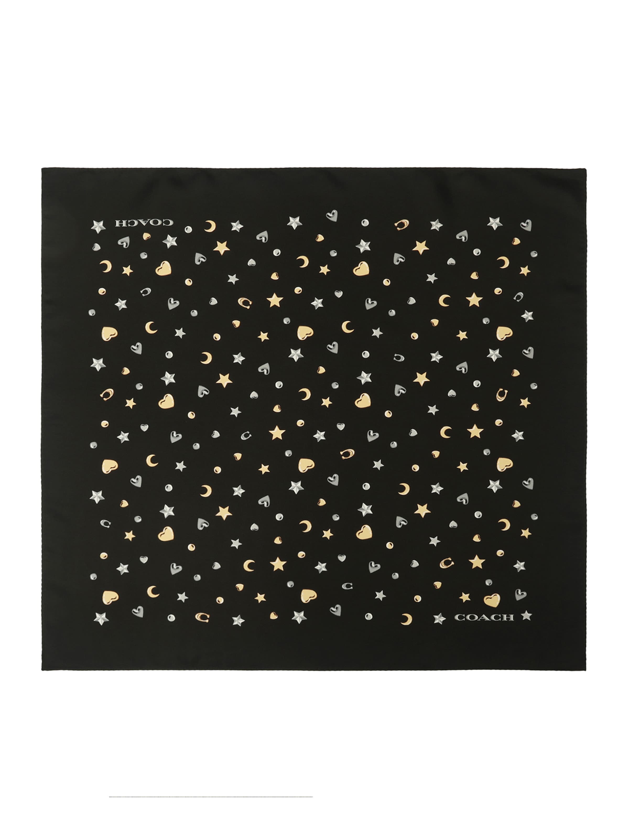 COACH - Pañuelo en negro: frente