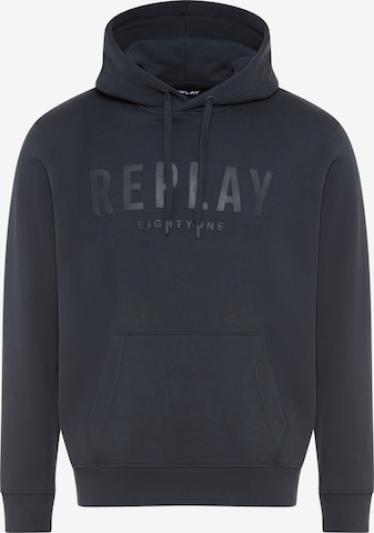 REPLAY Mikina – modrá: přední strana