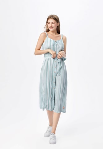 AIKI KEYLOOK Sommerkleid 'Long Story Short' in Grün: Vorderseite