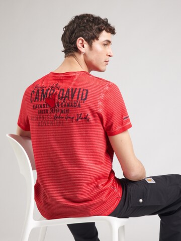 CAMP DAVID Shirt in Red: front