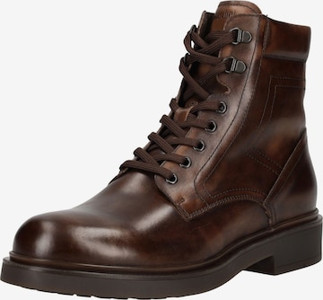 Boots stringati di Nero Giardini in marrone: frontale