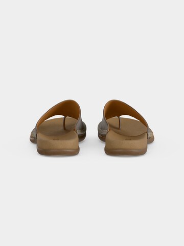 GABOR T-Bar Sandals in Grey