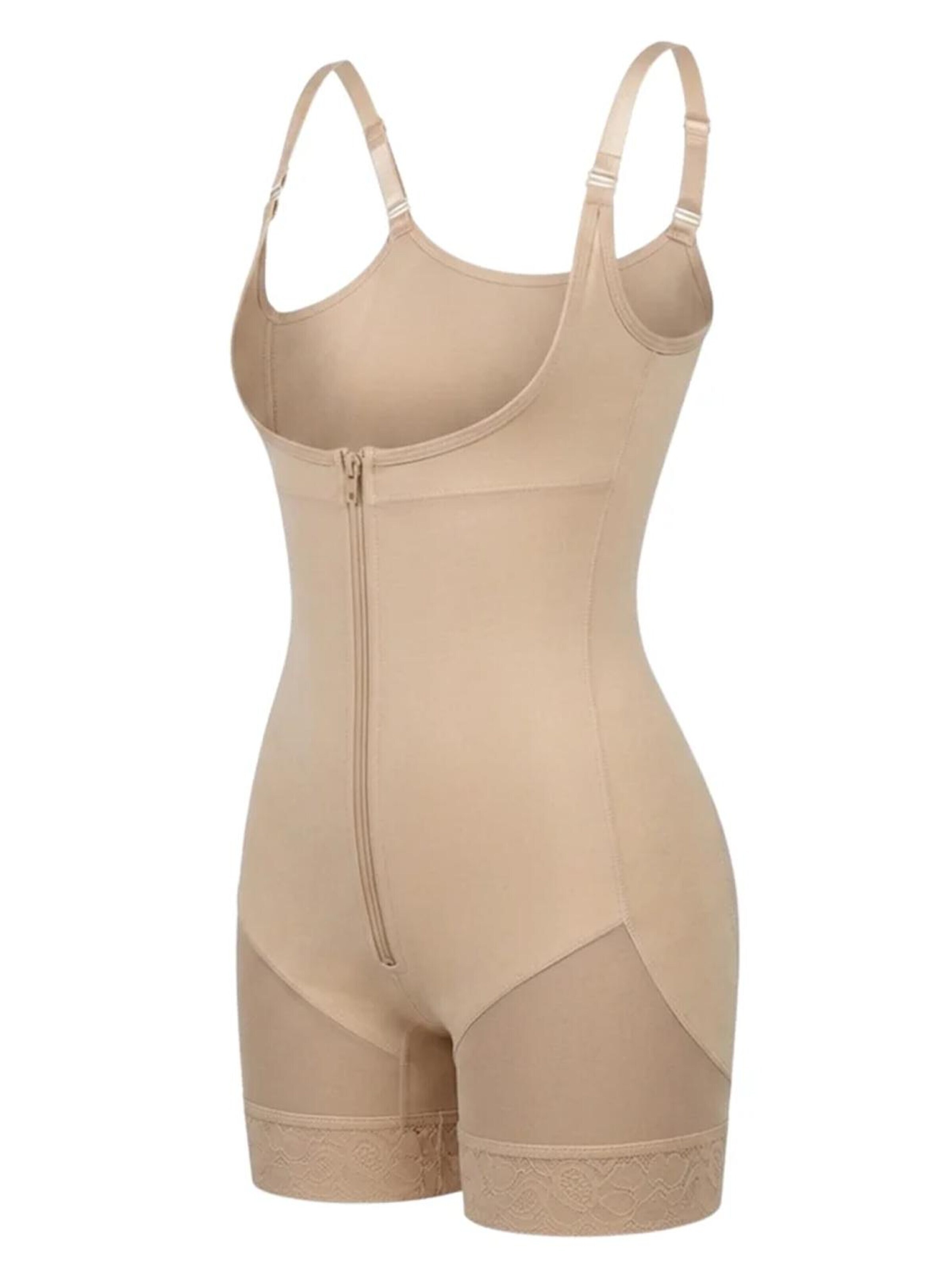 Body modelant 'Corrigerende Bodysuit met haakjes en rits' Shapetape en beige