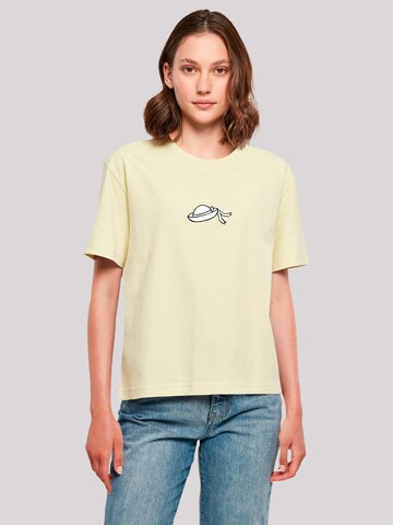 T-shirt 'Alice im Wunderland Heroes of Childhood' F4NT4STIC en jaune : devant