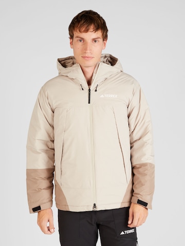 Veste outdoor ADIDAS TERREX en beige : devant