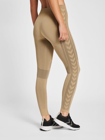 Skinny Pantalon de sport Hummel en jaune