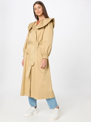 Manteau mi-saison Résumé en beige : devant