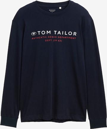 TOM TAILOR Shirt in Blauw: voorkant