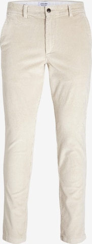 Pantalon chino JACK & JONES en beige : devant