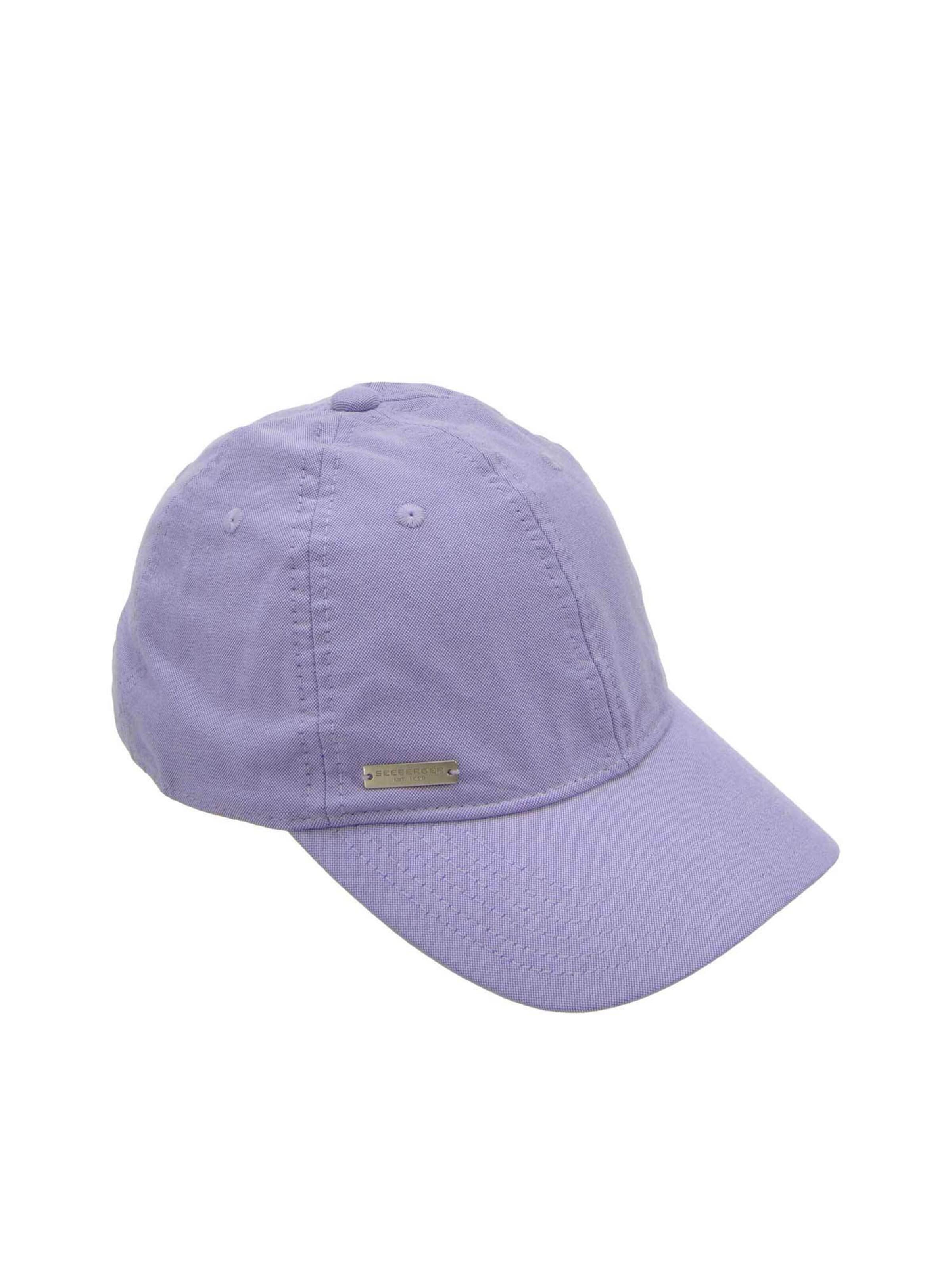 Seeberger Cap 'Cap'‌‌‌‌ in Lila: Vorderseite