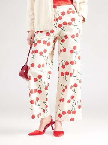 Compania Fantastica Wide Leg Hose in Weiß: Vorderseite