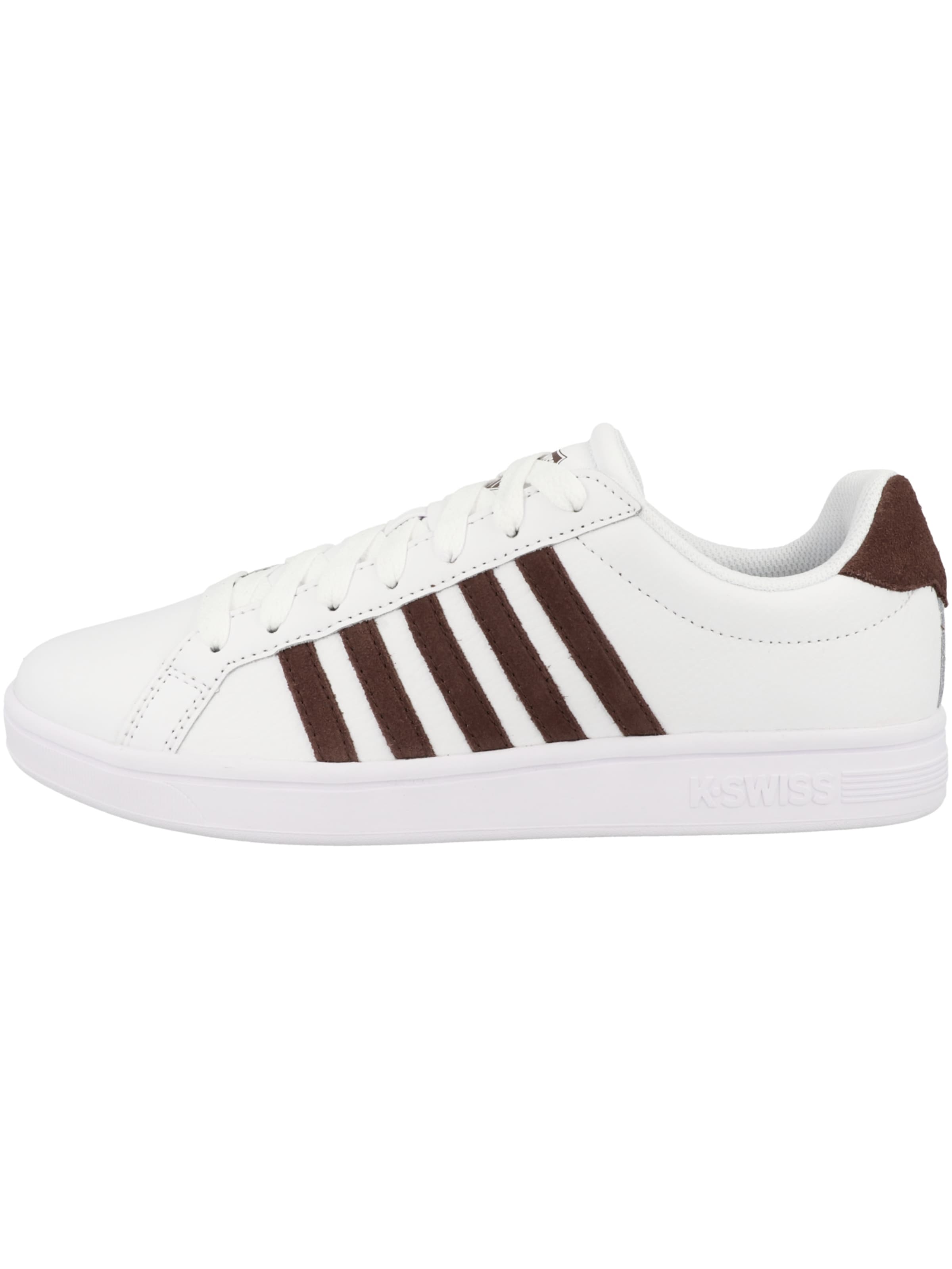 Baskets basses 'Court Tiebreak' K-SWISS en blanc