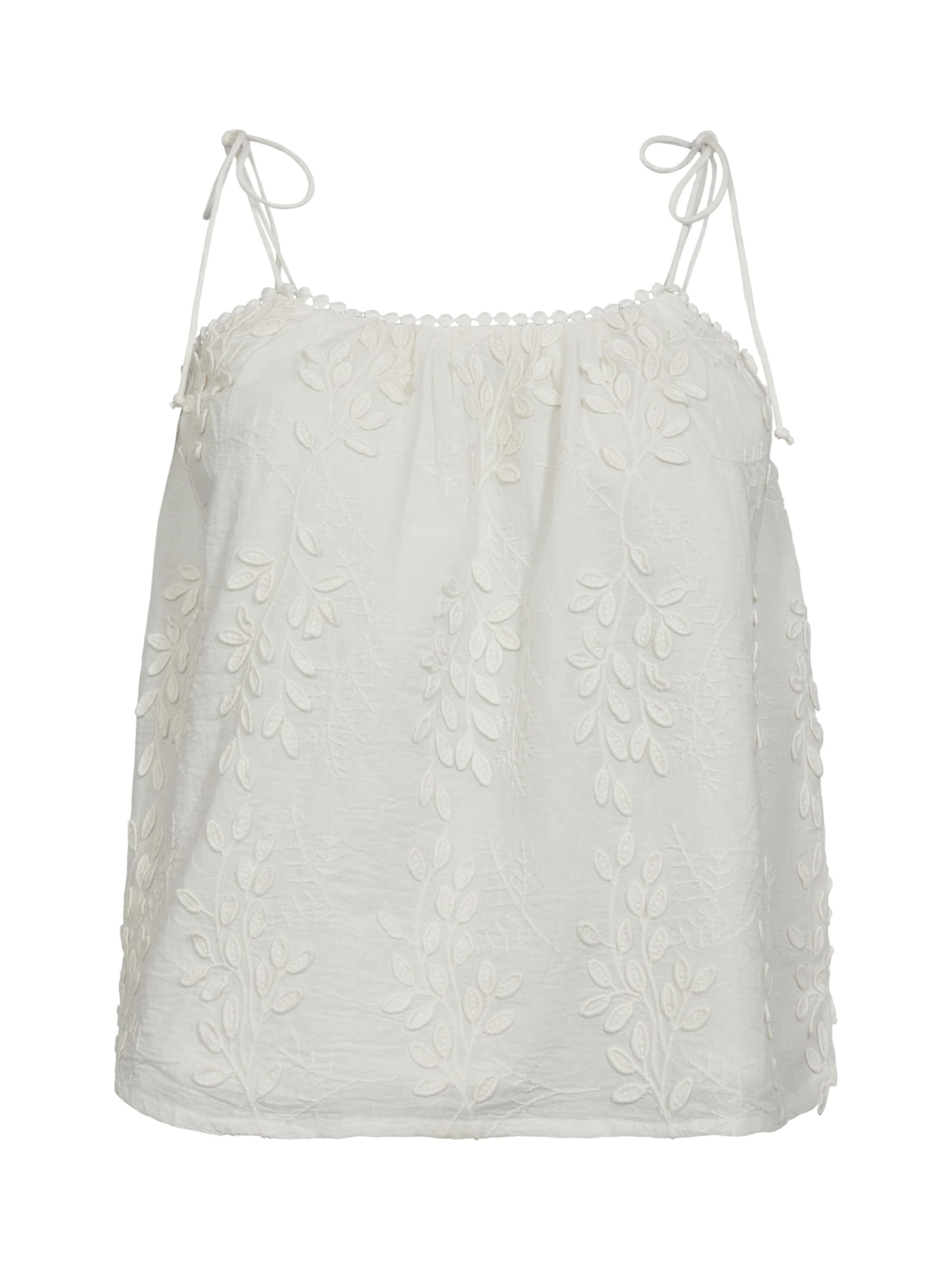 Top 'Nessa' di co'couture in bianco: frontale
