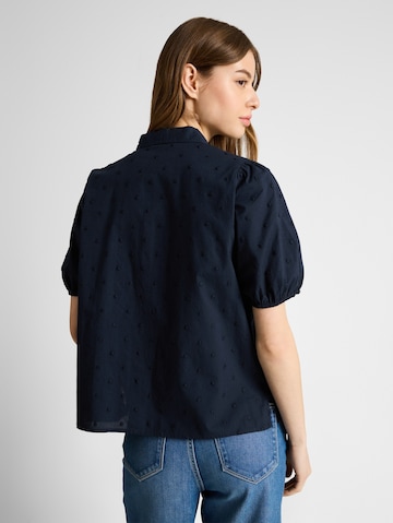 TOM TAILOR DENIM Bluse in Blau