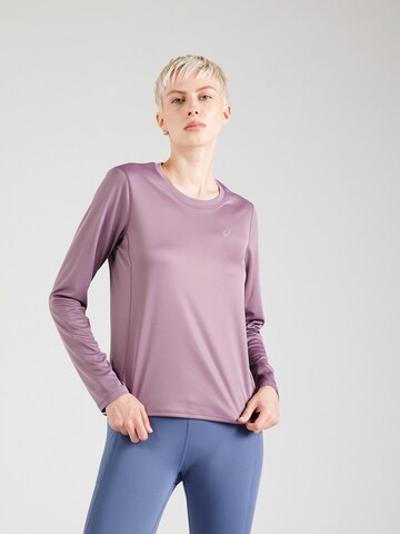 purpurinė ASICS Sportiniai marškinėliai: priekis