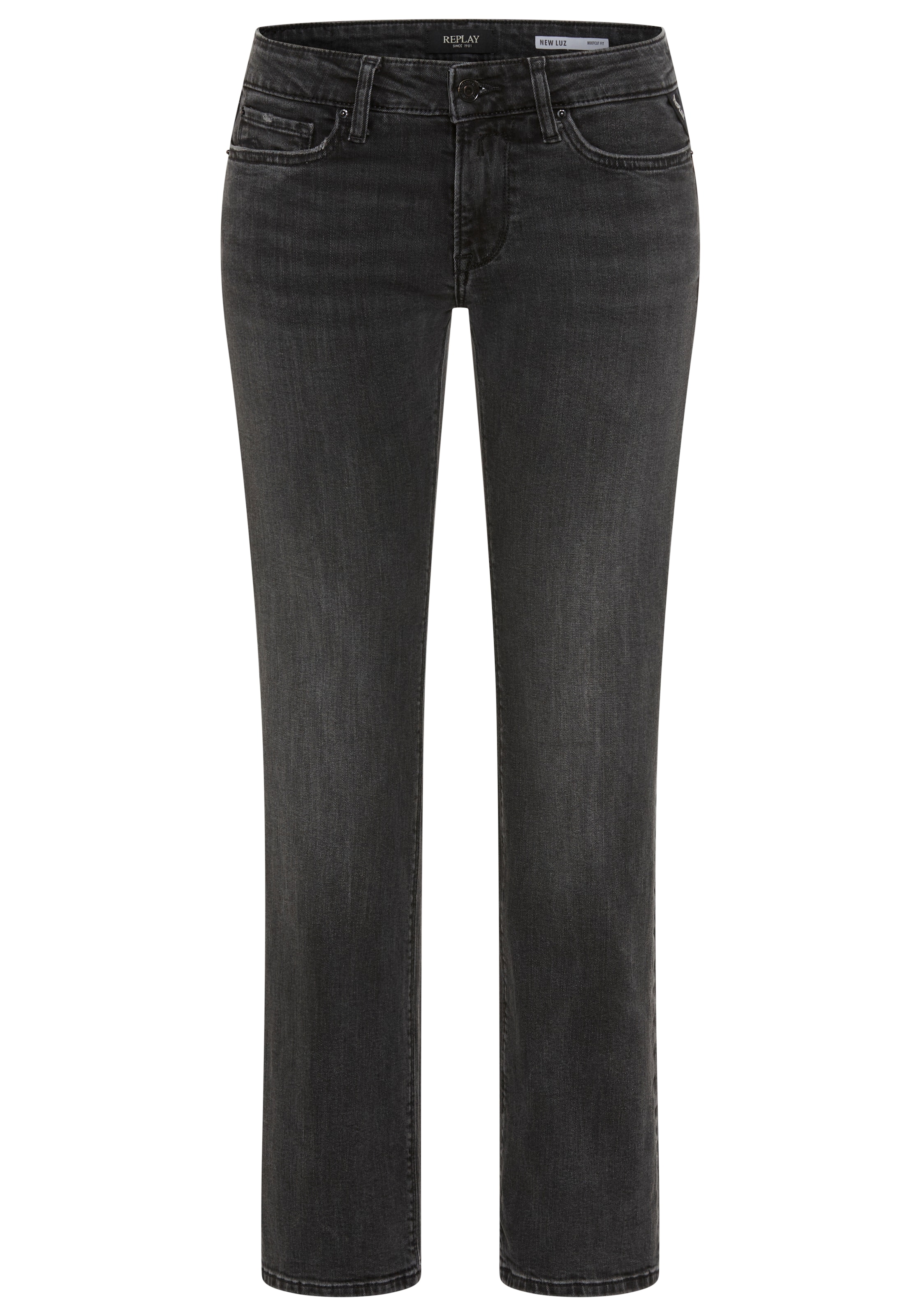 REPLAY Boot cut Jeans in Black: front