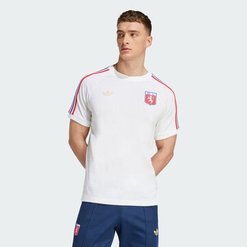 T-Shirt 'Olympique Lyon Anniversary' ADIDAS ORIGINALS en blanc : devant