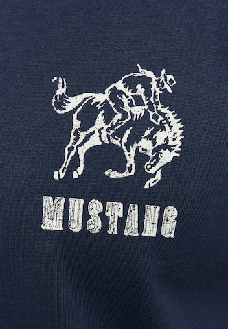 MUSTANG T-Shirt ' Austin ' in Blau