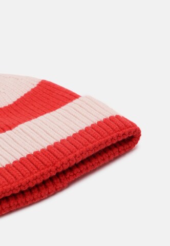 Unio Hamburg Beanie 'Mika Stripe' in Red