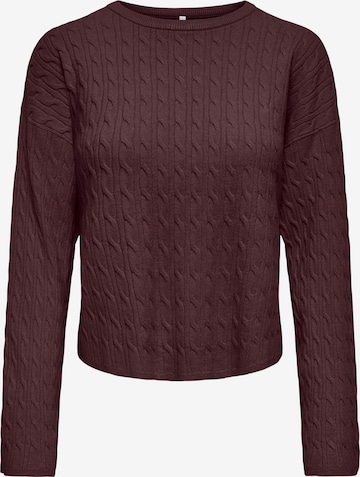ONLY Sweater 'ONLIBI' in Brown: front