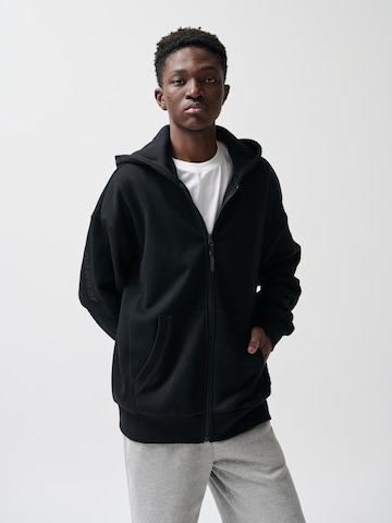 NoWear Sweatvest in Zwart: voorkant
