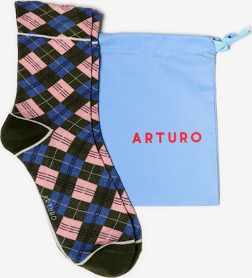 Calzino 'Arturo Argyle' di Arturo in verde: frontale