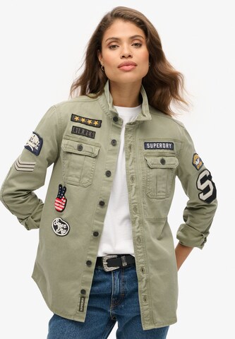 Veste mi-saison Superdry en vert : devant