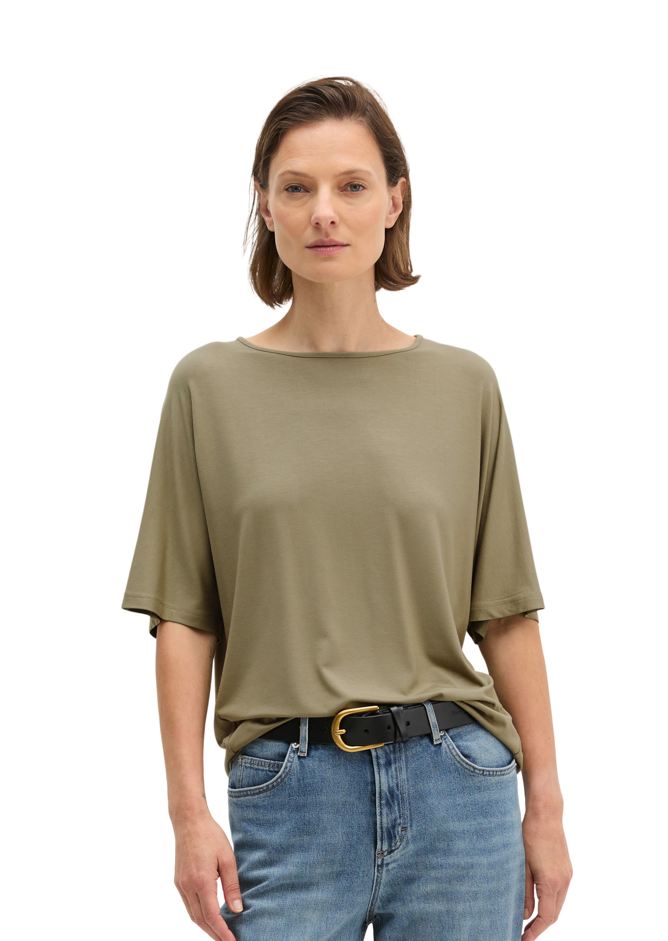 Marc O'Polo Shirt in Beige: front