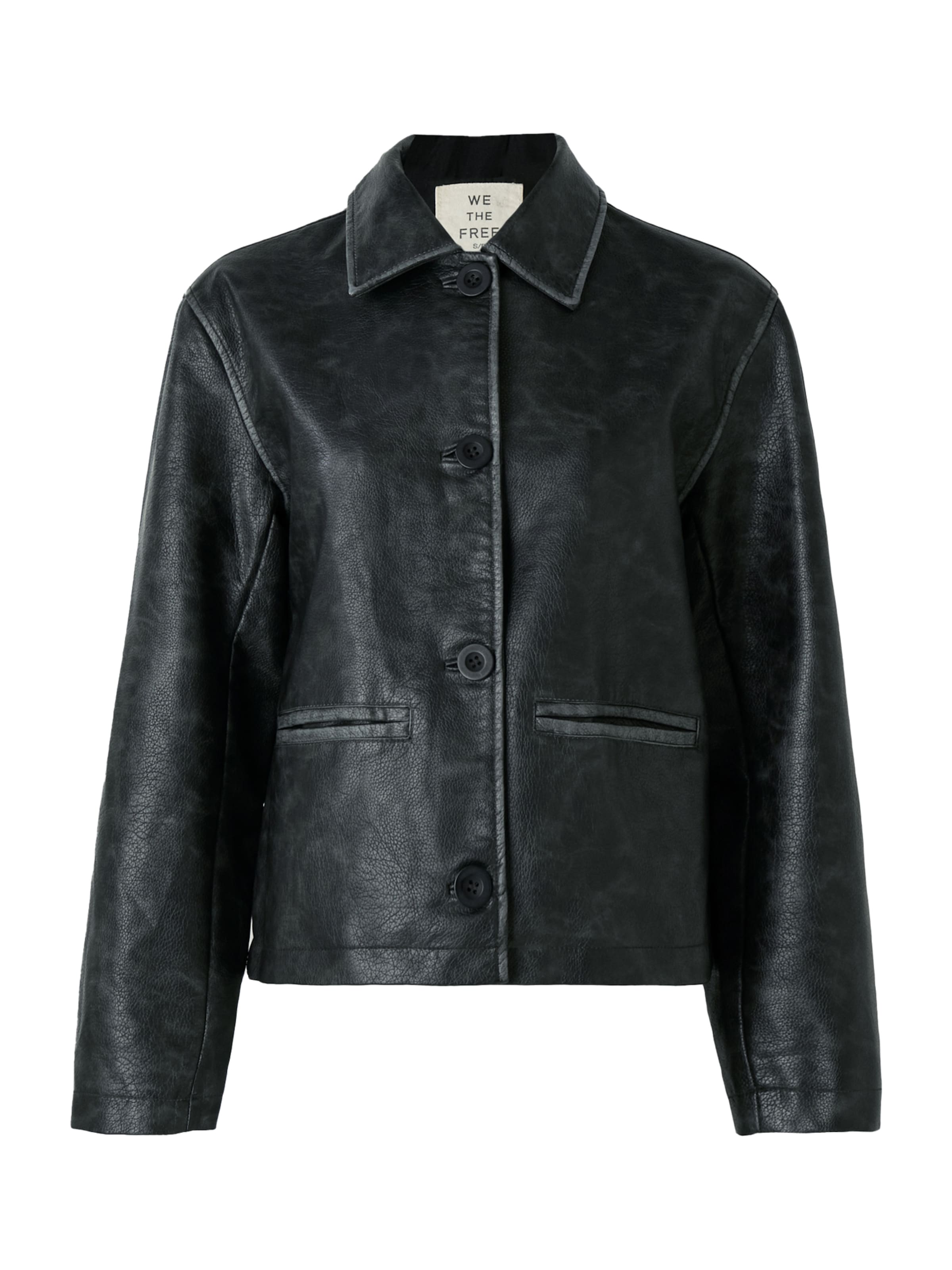 Free People Преходно яке в черно: отпред