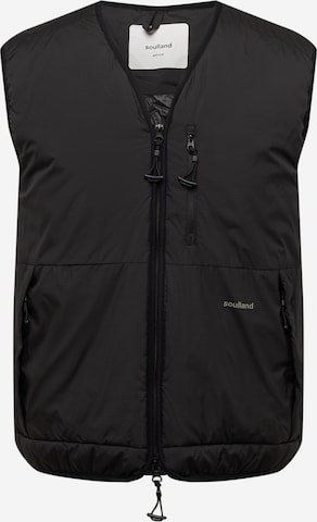 Soulland Vest 'Clay' in Black: front