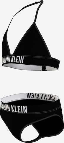 Calvin Klein Swimwear Сутиен с триъгълни чашки Бански тип бикини в черно