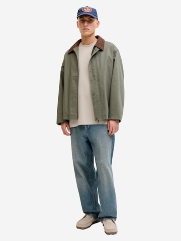JACK & JONES Shirt 'Barron Tee' in Beige