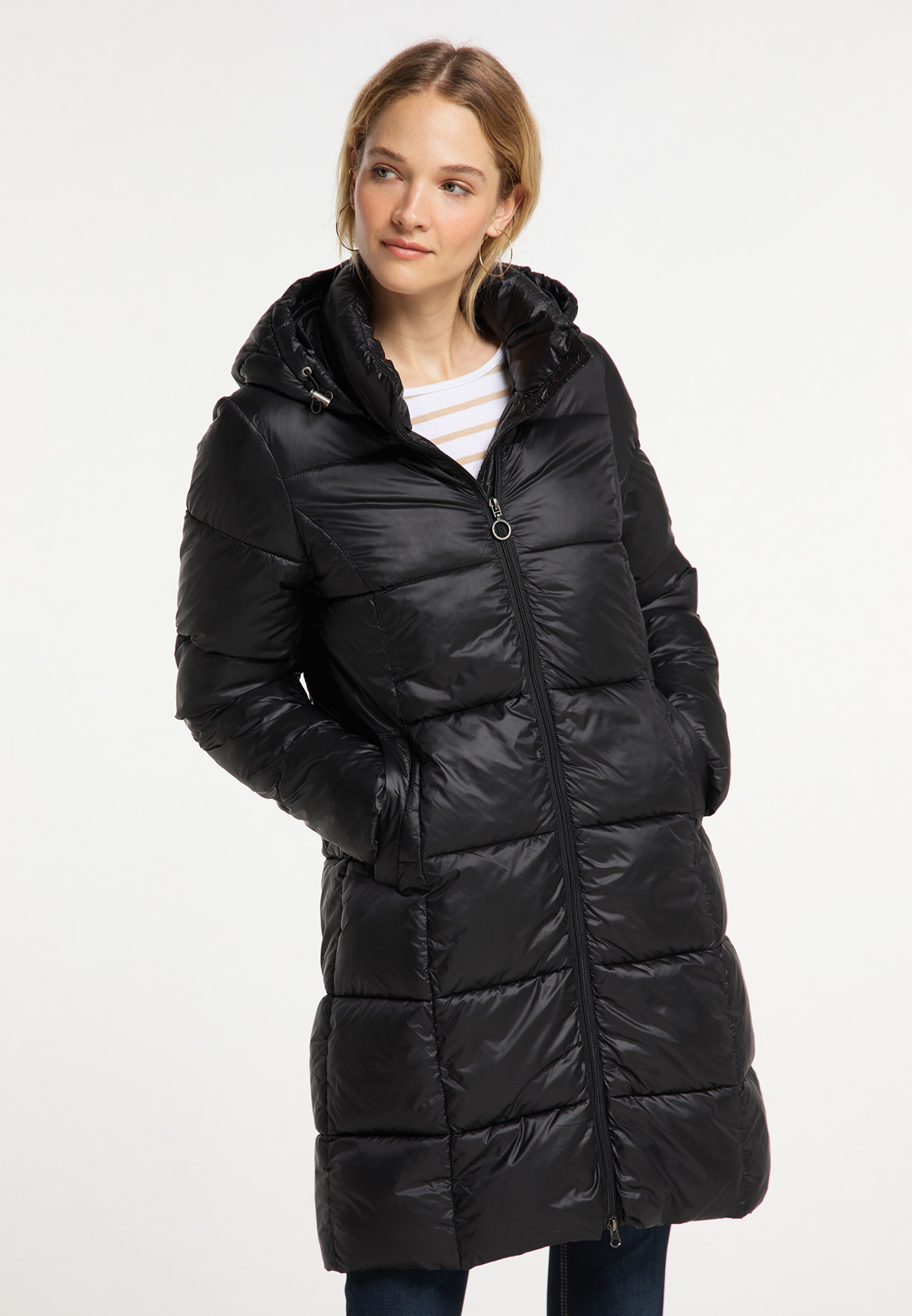 Frauen Mäntel DreiMaster Maritim Mantel in Schwarz - GO79631 Frauen Mäntel DreiMaster Maritim Mantel in Schwarz - GO79631