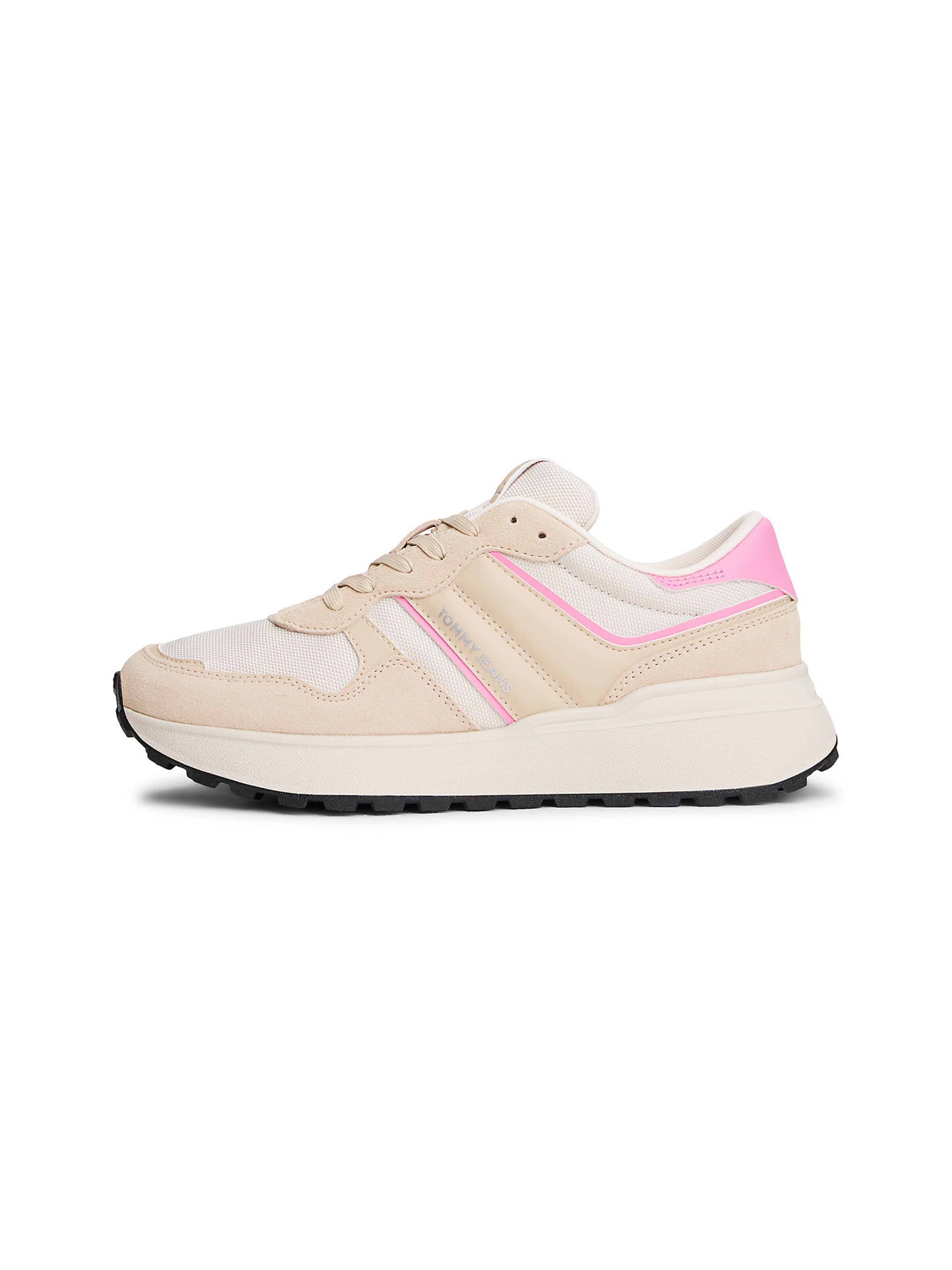 Tommy Jeans Platform trainers in Beige: front