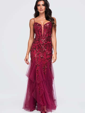 Robe de soirée Ombre en rouge