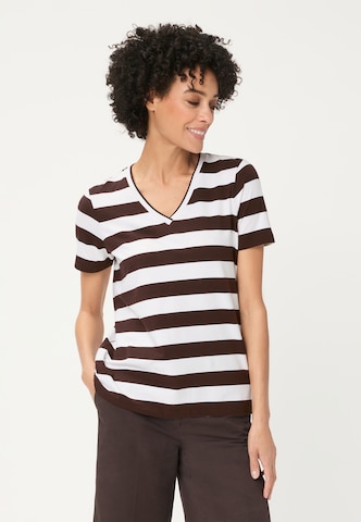 Olsen Shirt in Braun: Vorderseite