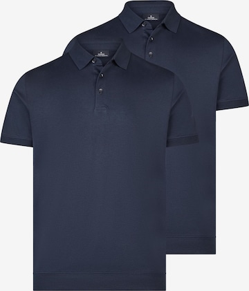 Ragman Shirt 'Basic' in Blau: Vorderseite