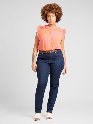 ONLY Carmakoma - Blusa 'LUX' em rosa