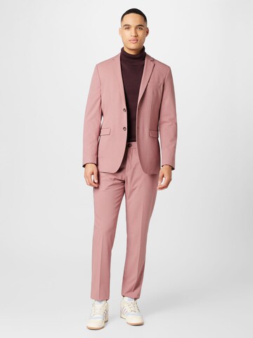 Coupe slim Costume 'LIAM' SELECTED HOMME en rose