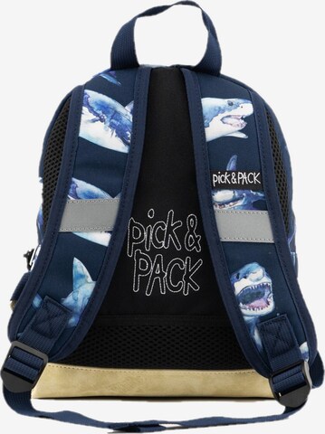 Pick & Pack Rucksack in Blau