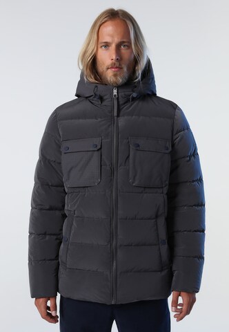 North Sails Winter Jacket in Grey: front