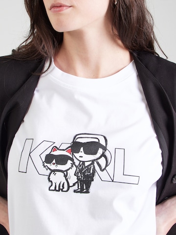 Karl Lagerfeld Μπλουζάκι σε λευκό