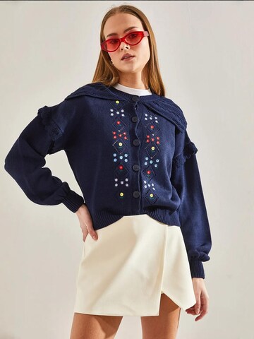 Bianco Lucci - Casaco de malha em azul