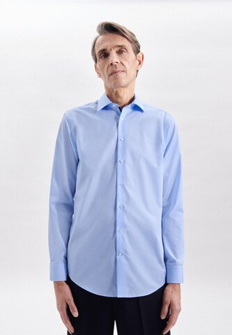 Coupe regular Chemise business SEIDENSTICKER en bleu : devant