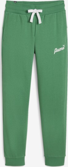 PUMA Jogginghose in grün / weiß, Produktansicht